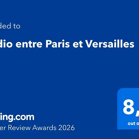 Entre Paris Et Versailles Lägenhet *